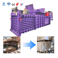 Presse à balles horizontale hydraulique automatique pour canettes ondulées et plastiques, à faible bruit, pour matériaux divers