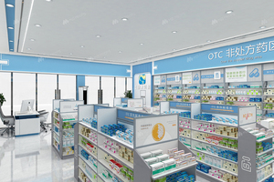 Thiết kế nội thất nhà thuốc chuyên nghiệp 03-GJZYS, kệ thuốc gỗ có thể điều chỉnh chiều cao, dùng trưng bày thuốc tại cửa hàng thuốc. - Product Image 4