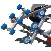 Accessoires pour remorque de bateau, kit de 2 rouleaux de 4 pouces, taille : 655*12*15 mm, fourniture directe d'usine