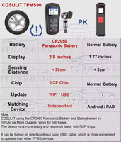 Herramienta de Programación y Diagnóstico Universal para TPMS CGDI CGSULIT TPMS90, Compatible con el Sistema TPMS del Vehículo