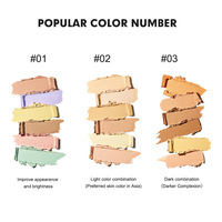 Palette de correcteur de crème colorée soyeuse de longue durée imperméable à l'eau