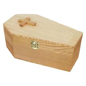 Pet Urn Solid Pine Wood Coffin <b>Box</b> Natural Color Airtight Sealed Pet <b>Memorial</b> Rectangle Shape 30.5x15x8.1cm - Product Image 5