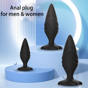 Kovida Male 3 Pcs a Set Silicone Tapered Korek Analny Shemale Butt Plug Girl Pretty Gay Huge Anal Torture Toys Anal Stretcher - Product Image 2