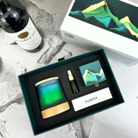 Grand diffuseur lumineux de luxe personnalisé Ensemble cadeau cristaux et bougie parfumée