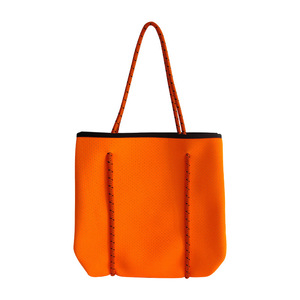 Loisirs voyage néoprène matériel sac de plage homochromie poinçonnage maman sac à provisions Portable mère sac - Product Image 4