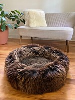 Coussin en peau de mouton pour animaux de compagnie (tapis pour chien, tapis pour chat) en véritable peau de mouton brute de Nouvelle-Zélande et d'Australie, fourrure animale