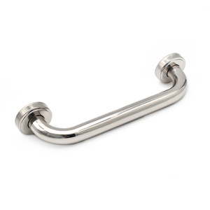 Barra de apoyo para baño de acero inoxidable, recta, 40 cm, acabado cepillado, soporte de seguridad para uso en inodoros para personas mayores - Product Image 1