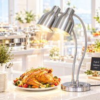 Chauffe-plat électrique rotatif à 360 degrés avec contrôle automatique de la température pour cuisine, cafétéria, restaurant, table de service de viande et de steak