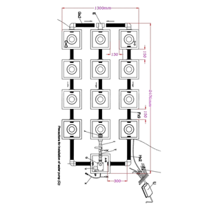 Großhandel RDWC 12-Eimer DWC Hydroponik-System Schwarzes Kunststoff-Tiefwasserkultur-Dutch-Bucket-System Gartenbedarf - Product Image 6