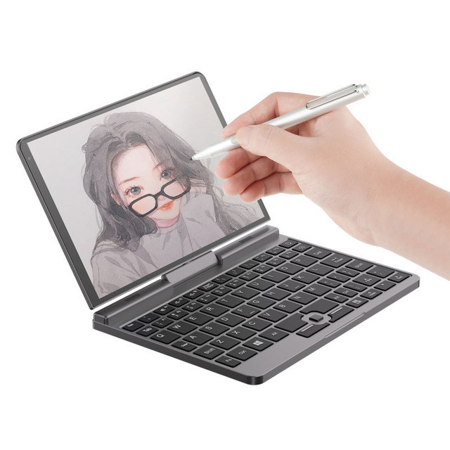 Mini Laptop 8 Inch 1280*800 Touchscreen Alder Lake-N N100 4 Cores 4 Threads 12Gb Rj45 3200Mah Battery Long Working Hours Laptop