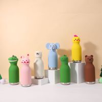 Prix d'usine, vente en gros, gourde isotherme pour enfant de 500 ml, motif de dessin animé mignon, écologique, en acier inoxydable 316, marque personnalisée, en vrac pour garçons