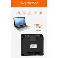 Lecteur de codes-barres omnidirectionnel 2D QR Code Norgee NG7060 Henex avec interface USB en stock