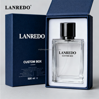 Botella de Perfume Cuadrada en Oferta, 30ml 50ml 100ml, Botella de Perfume Vacía Transparente de Lujo con Caja de Empaque