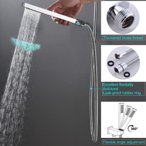 ระบบ<span class=keywords><strong>ฝักบัว</strong></span>สายฝนบนเพดานพร้อมสวิตช์เ<span class=keywords><strong>ปิด</strong></span>/<span class=keywords><strong>ปิด</strong></span>6ชิ้นหัวฉีด<span class=keywords><strong>ฝักบัว</strong></span>12นิ้วควบคุมอุณหภูมิ<span class=keywords><strong>ก๊อก</strong></span>น้ำฝักบัวเต็มตัวแบบมีไฟ LED - Product Image 2