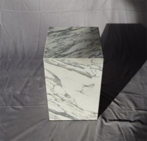 SH đá tùy chỉnh arabescato trắng đá cẩm thạch giường bên bảng plinth hiện đại mài dũa đá tự nhiên hiển thị đứng Chiều cao plinths Cubes - Product Image 5