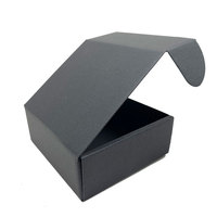 Logo personnalisé écologique imprimé mat noir Mailer boîte de papier ondulé emballage de papier boîtes d'expédition en carton
