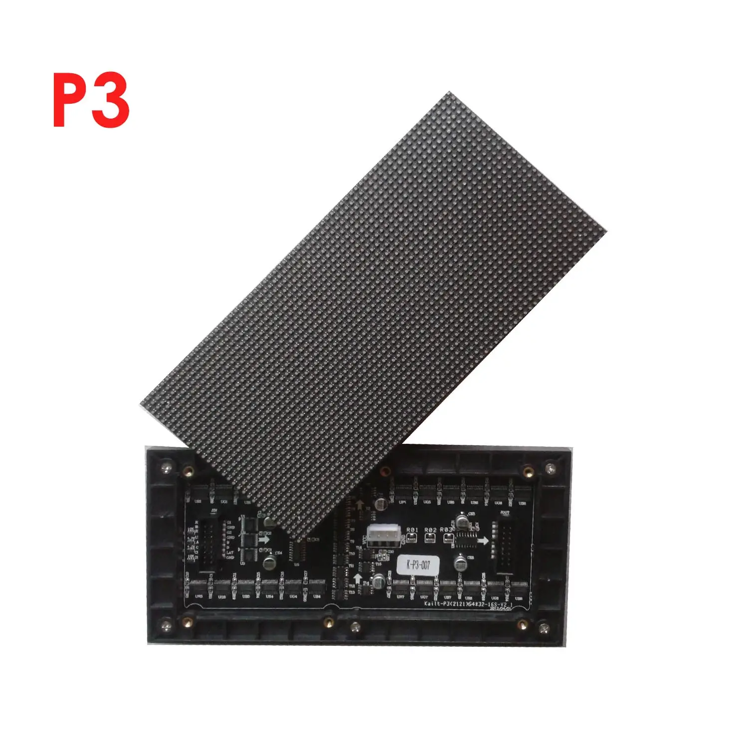 High definition small mini size p3 led module 192x96mm 64x32 hub75 , rgb led sign module p3 96x192