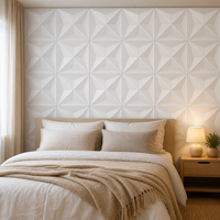 Panneau mural 3D en PVC en gros, étanche, recyclable, gaufré, 30x30cm, pour murs d'accentuation de salon