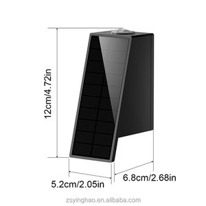 Lampes solaires <span class=keywords><strong>de</strong></span> <span class=keywords><strong>jardin</strong></span> d'extérieur LED IP65 étanche blanc chaud RVB décoration cour haut et bas clôture murale lampes solaires - Product Image 6