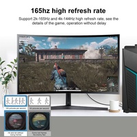 Alliage de zinc 8K 60Hz 4K 144Hz DP DP 1.4 câble mâle à mâle pour PS4 PS5 moniteur projecteur ordinateur portable PC TV