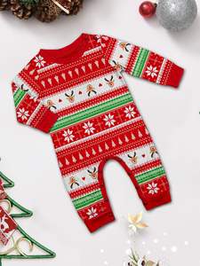Dropshipping personalizado Navidad familia pijamas bajo MOQ todos los botones de impresión cuello abierto completamente impreso 2 piezas conjuntos de punto frontal - Product Image 5