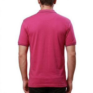 เสื้อโปโลแขนสั้นผู้ชาย สีพื้น สไตล์ลำลอง สำหรับตีกอล์ฟ  รับสกรีนโลโก้ สีตามสั่ง แต่งขอบปกเสื้อตามสั่ง - Product Image 2