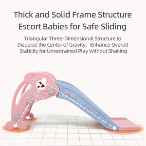 ชุดปีนป่ายเด็ก Dauphin พร้อมสไลเดอร์พลาสติกพับได้ สำหรับสนามเด็กเล่นในร่มและกลางแจ้ง พร้อมห่วงบาสเก็ตบอล - Product Image 6