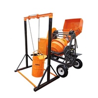 Bétonnière LONTA JH510 510L à moteur diesel auto-chargeante A2-510LT pour la construction, capacité 500L