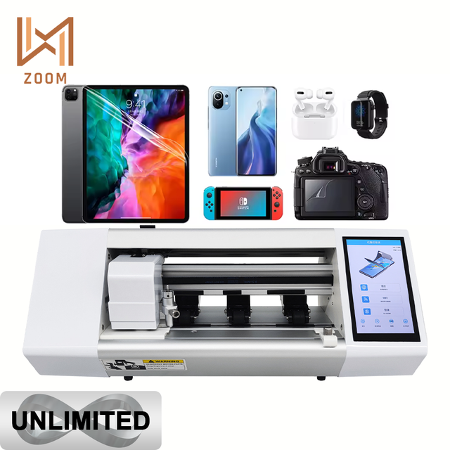 ZOOM Unlimited WIFI Hydrogel Film Screen Protector Intelligent App-Enabled Automatic Cutting Machine 0.1mm Precision for Camera