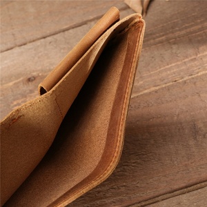 For Boshiho Customized Vintage Real Leather Bifold <b>RFID</b> <b>Wallet</b> Short Men's Handmade Full Grain Leather Cards Holder Open Gift - Product Image 3