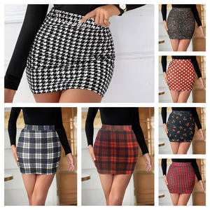 Minifaldas Vintage ajustadas sexis a la moda para mujer, Falda corta de cintura alta, ropa de calle coreana para club nocturno, faldas elegantes para mujer - Product Image 1