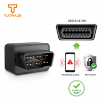 Traceur GPS OBD II 16 broches 4G Plug & Play avec positionnement en temps réel (GPS, BDS, LBS), géolocalisation, alarme de vibration et antivol pour flotte