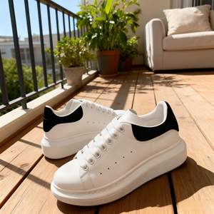 Sneakers <span class=keywords><strong>Bianche</strong></span> Putian 2025, Tomaia in Vera Pelle, Allacciatura Traspirante, Resistenti, con Rialzo Interno, Scarpe Classiche alla Moda per Uomo - Product Image 2