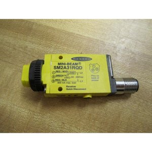Capteur photoélectrique Banner Mini-Beam SM2A31RQD 24-240Vac, récepteur Push-Pull à déconnexion rapide - Product Image 1