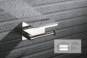 <span class=keywords><strong>Portarotolo</strong></span> da appendere con ripiano, <span class=keywords><strong>in</strong></span> <span class=keywords><strong>acciaio</strong></span> inossidabile, per bagno - Product Image 4