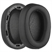 Coussinets d'oreille en cuir protéiné de remplacement pour casque Sony MDR-100ABN WH-H900N, coussinets d'oreille en mousse à mémoire de forme souple