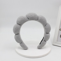 Accessoires de cheveux éponge personnalisés lavage visage démaquillage douche, bandeau éponge de spa facial