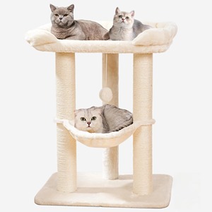 Torre para Gatos Pequeños Starmon con Percha Suave para Ventana, Árbol para Gatos Estable, Poste Rascador con Hamaca - Product Image 1