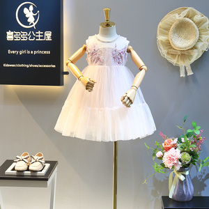 Vestidos de gasa de verano para niñas con diseño de mariposa de Estados Unidos, ideales para fiestas, comprados en China. - Product Image 2