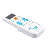 Télécommande universelle pour climatiseur HUAYU K-1089E+L, blanche, 19 boutons, 2 piles AAA, compatible avec toutes les marques courantes