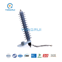 Parafoudre composite en oxyde métallique 21 kV, parafoudre de distribution haute tension 10 kA HY10W-21
