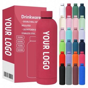 Bouteilles isothermes à double paroi avec logo personnalisé, 350 ml, 500 ml, petite ouverture, en acier inoxydable, bouteille d'eau de sport pour les voyages - Product Image 5