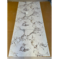 Feuille de marbre en PVC UV 1220*2800*3mm, feuille de PVC laminée UV, panneaux muraux en PVC