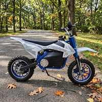 Moto tout-terrain semi-automatique pour enfants de 500 W, mini moto de cross pour jeunes, moto de course pour enfants
