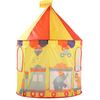 Tente de jeu tipi d'intérieur HY en toile Chevron pour filles et garçons, tout-petits et enfants, avec sac de rangement pour jouets