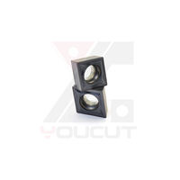 Plaquette de tournage en carbure de tungstène CCMT09T308MM YG2125, rhombique à 80 degrés, pour le perçage de petites pièces en acier au carbone, tournage semi-fin