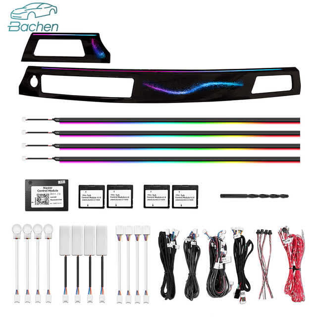 Upgrade 256 Colors Symphony LED Car Interior Parts Ambient Lighting for BMW 3 Series E90 2004-2011 Trim Accessories