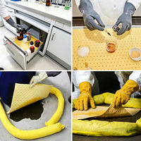 Kit de déversement de 60L pour nettoyage d'incidents chimiques, ensemble complet pour la gestion des matières dangereuses industrielles et l'absorption de liquides, idéal pour les situations d'urgence et la protection contre les risques.