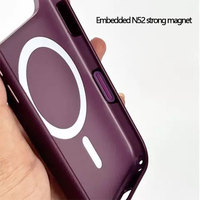 Coques de téléphone portable personnalisées en TPU brillant, antichoc, anti-traces de doigts, magnétiques, couleur unie pour 17 Pro/Pro Max/18 Pro/Pro
