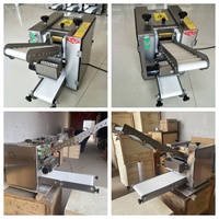 Machine commerciale à fabriquer des enveloppes de wonton, 3000-3600 pièces/heure, presse à peaux de wonton carrées pour cuisine de dim sum, restaurant de wontons et de nouilles